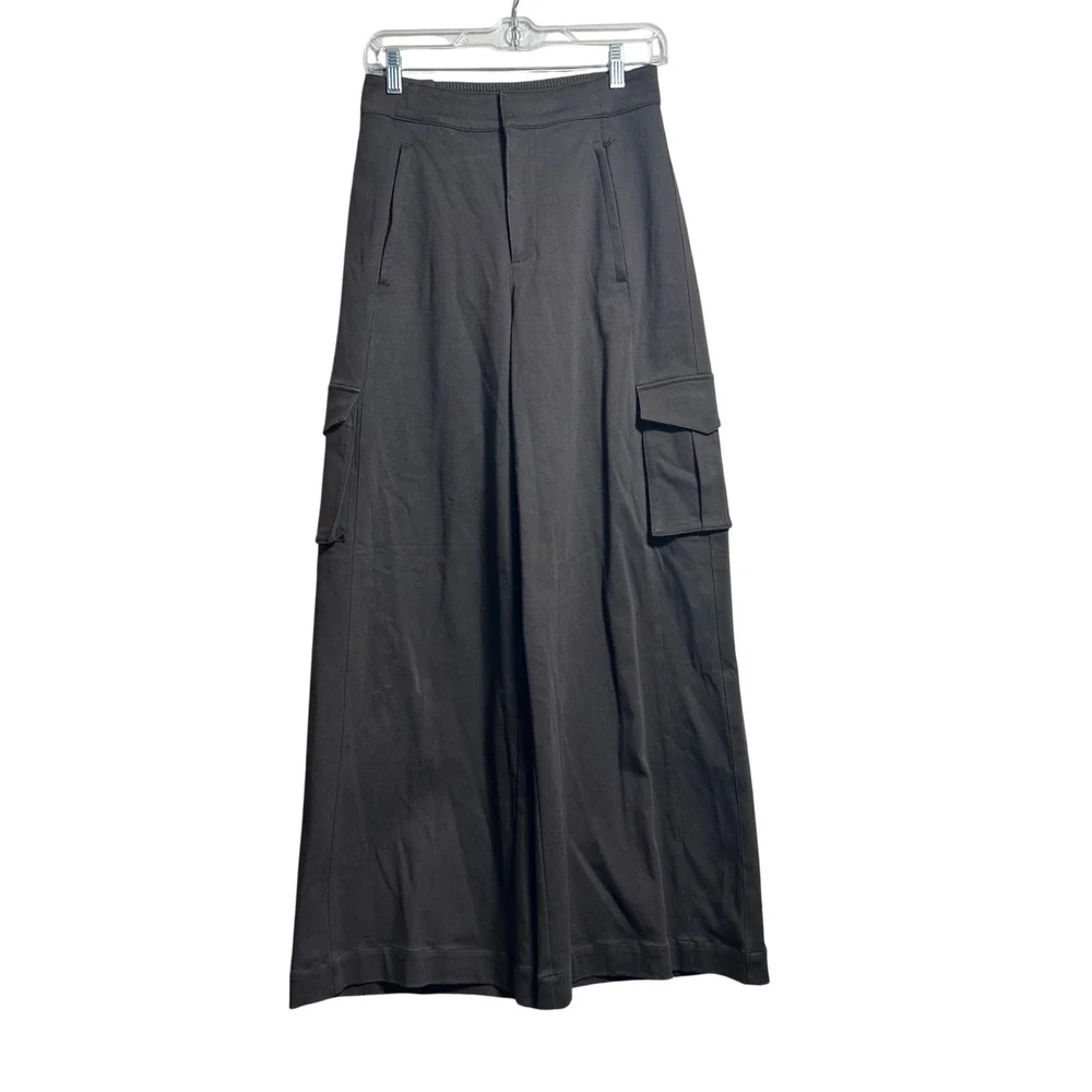 Alo Yoga Show Off Cargo Pants Espresso Brown Wide Leg High Waist Small W51383R